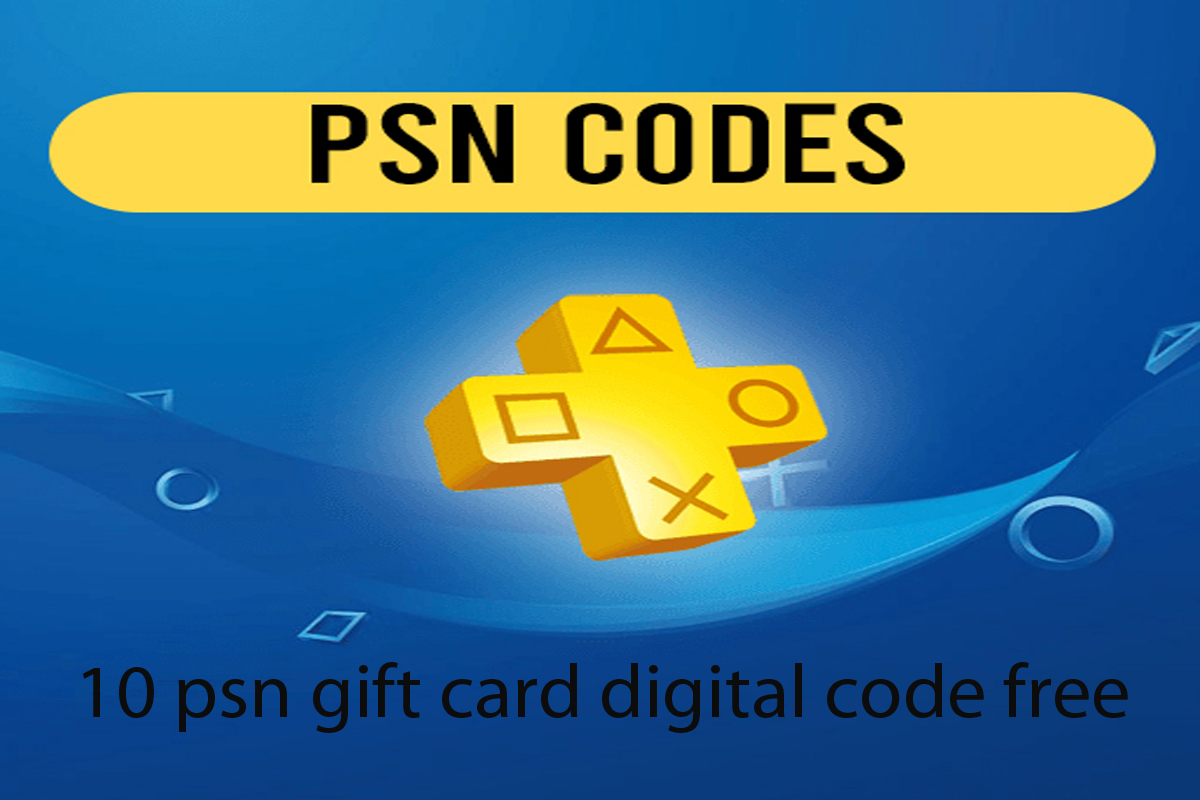 10 psn gift card digital code free